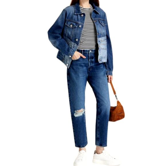 FRAME Le Original Cropped Distressed Jeans | Size 27 - Picture 3 of 4